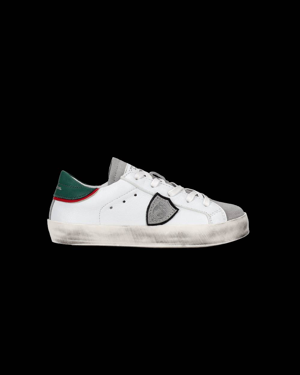 Philippe Model Sneakers da Bambini Prsx Bianche e Verdi in Pelle Economico