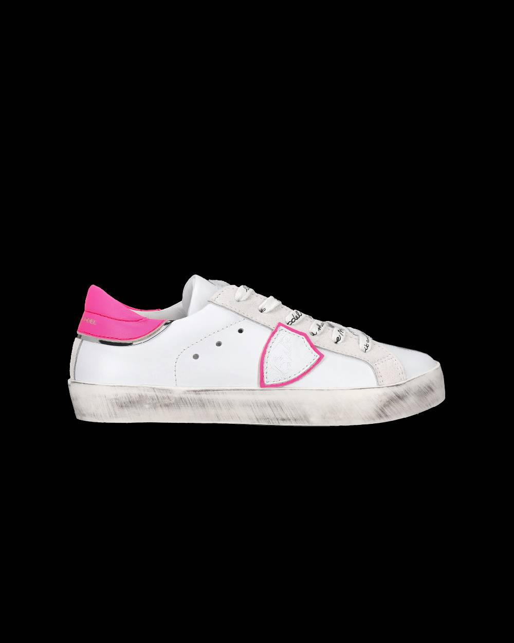 Philippe Model Sneakers Prsx basse da Bambini Bianche e Fucsia in Pelle Online