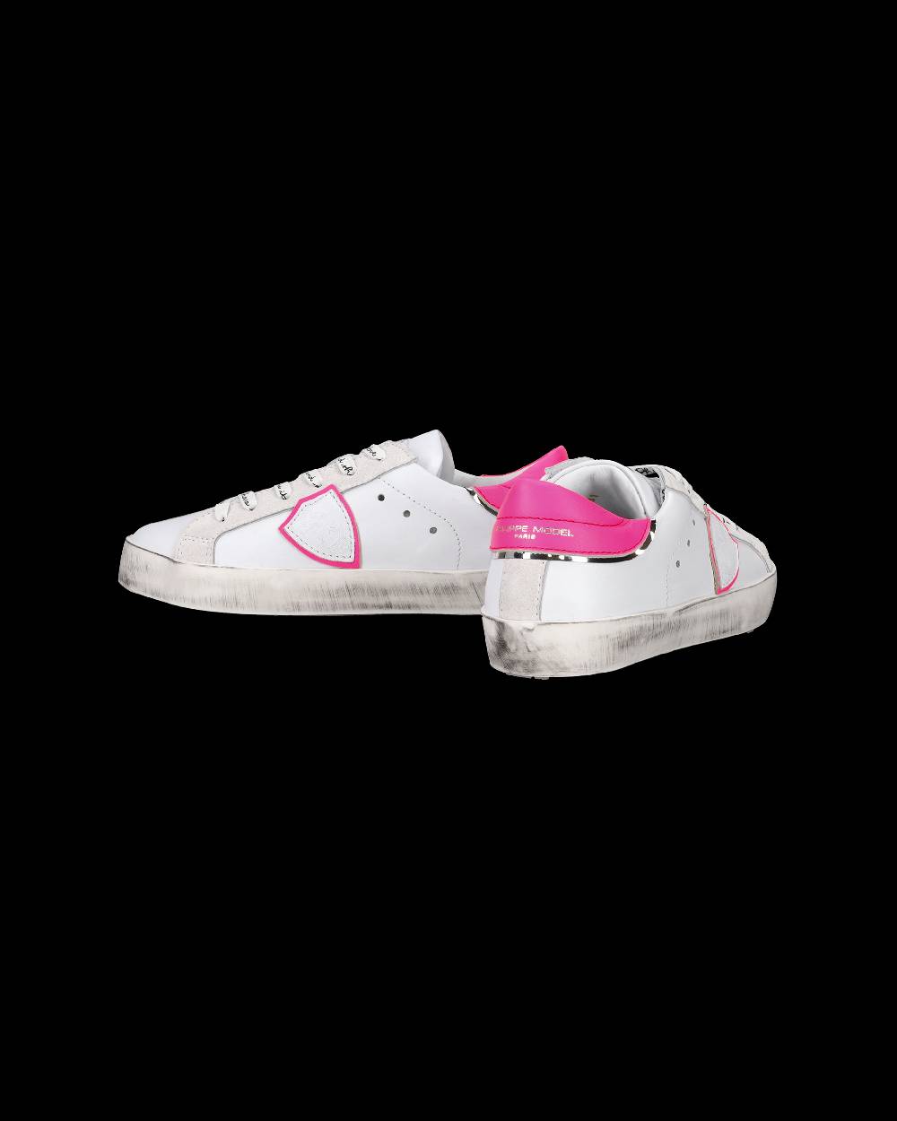 Philippe Model Sneakers Prsx basse da Bambini Bianche e Fucsia in Pelle Online