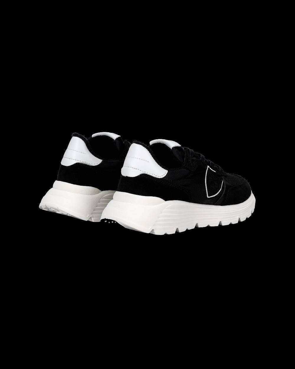Philippe Model Sneakers Antibes basse da Bambini Nere in Tessuto Tecnico Saldi