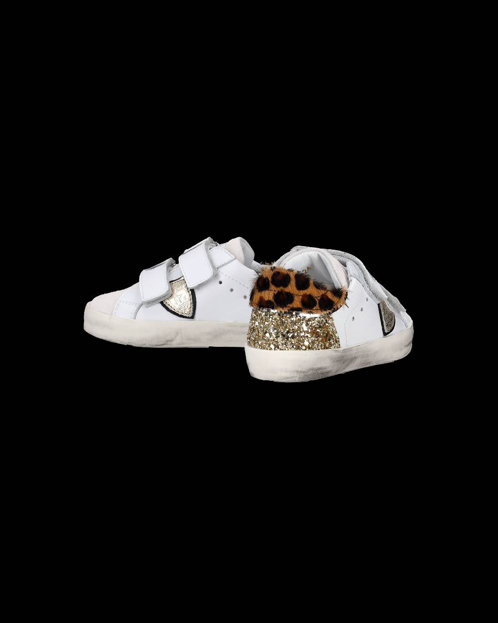 Philippe Model Sneakers Prsx Sportif da Bambini Bianche e Oro in Pelle Vendita Economica