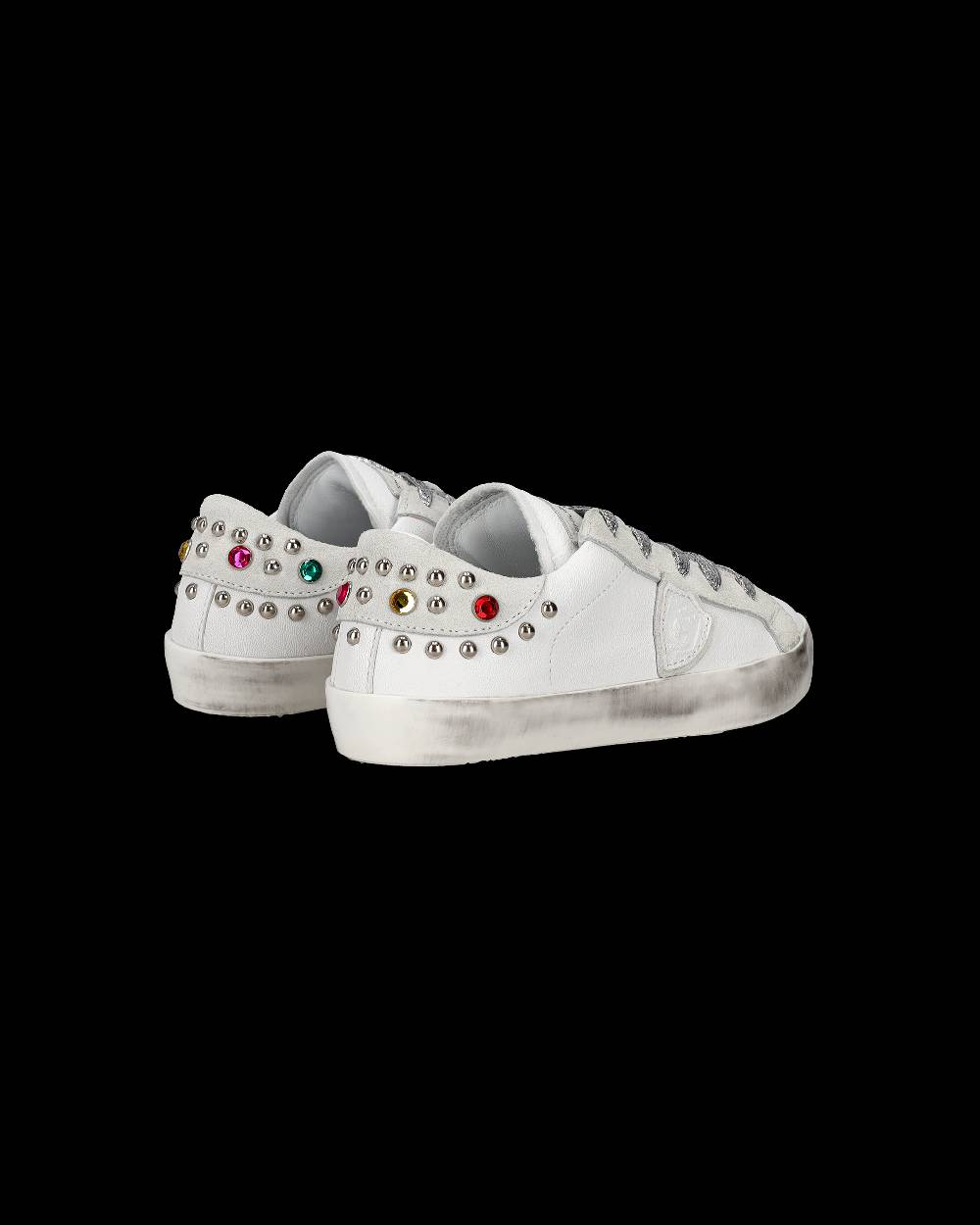 Philippe Model Sneakers Paris da Bambini Bianche e Grigie in Pelle Negozio