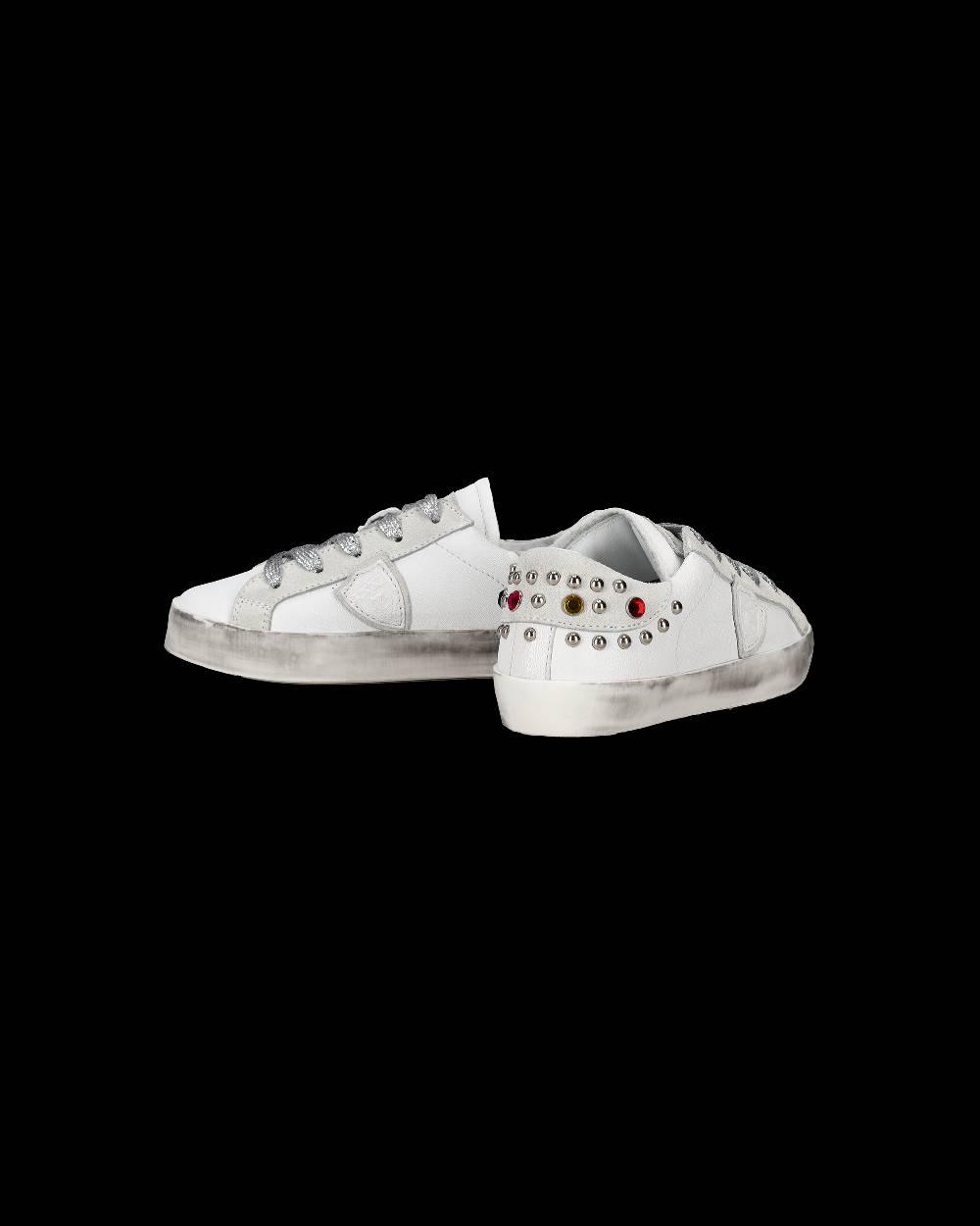 Philippe Model Sneakers Paris da Bambini Bianche e Grigie in Pelle Negozio