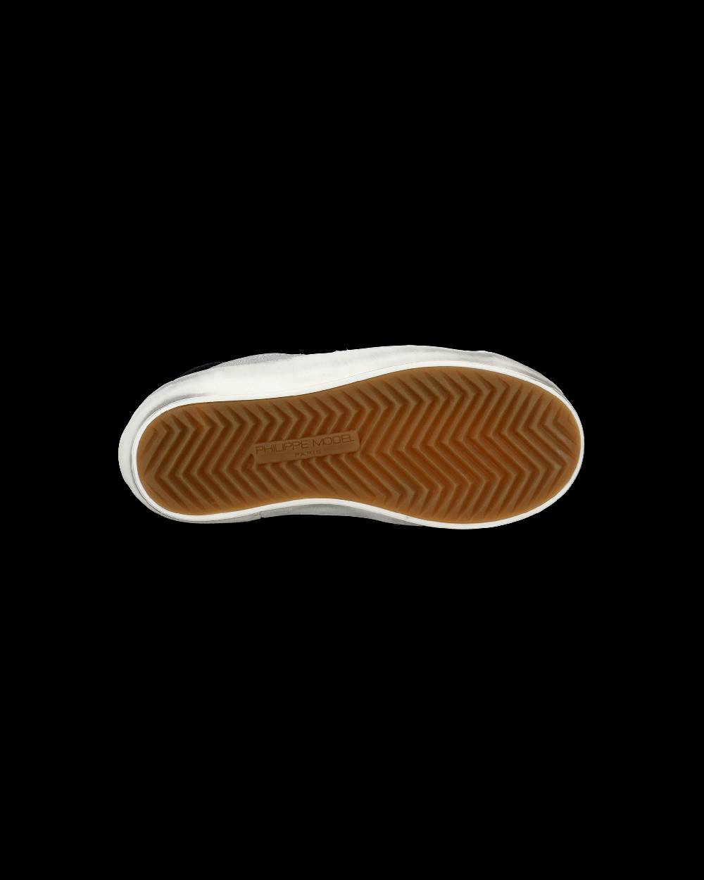 Philippe Model Sneakers Paris da Bambini Argento in Pelle Metal In Saldo