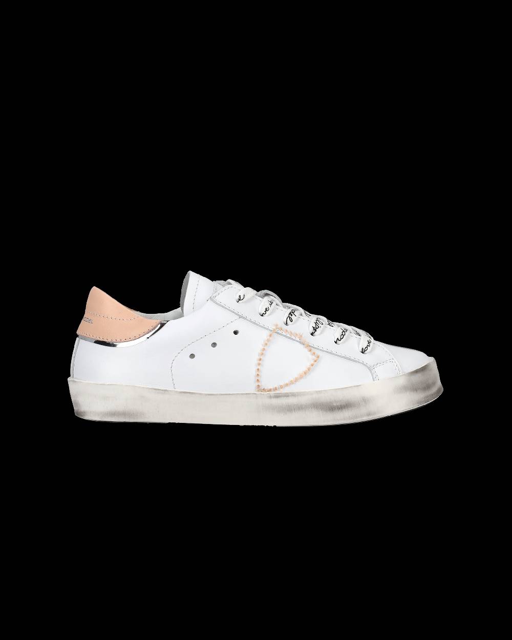Philippe Model Sneakers Paris da Bambini Nere e Argento in Pelle Sottocosto