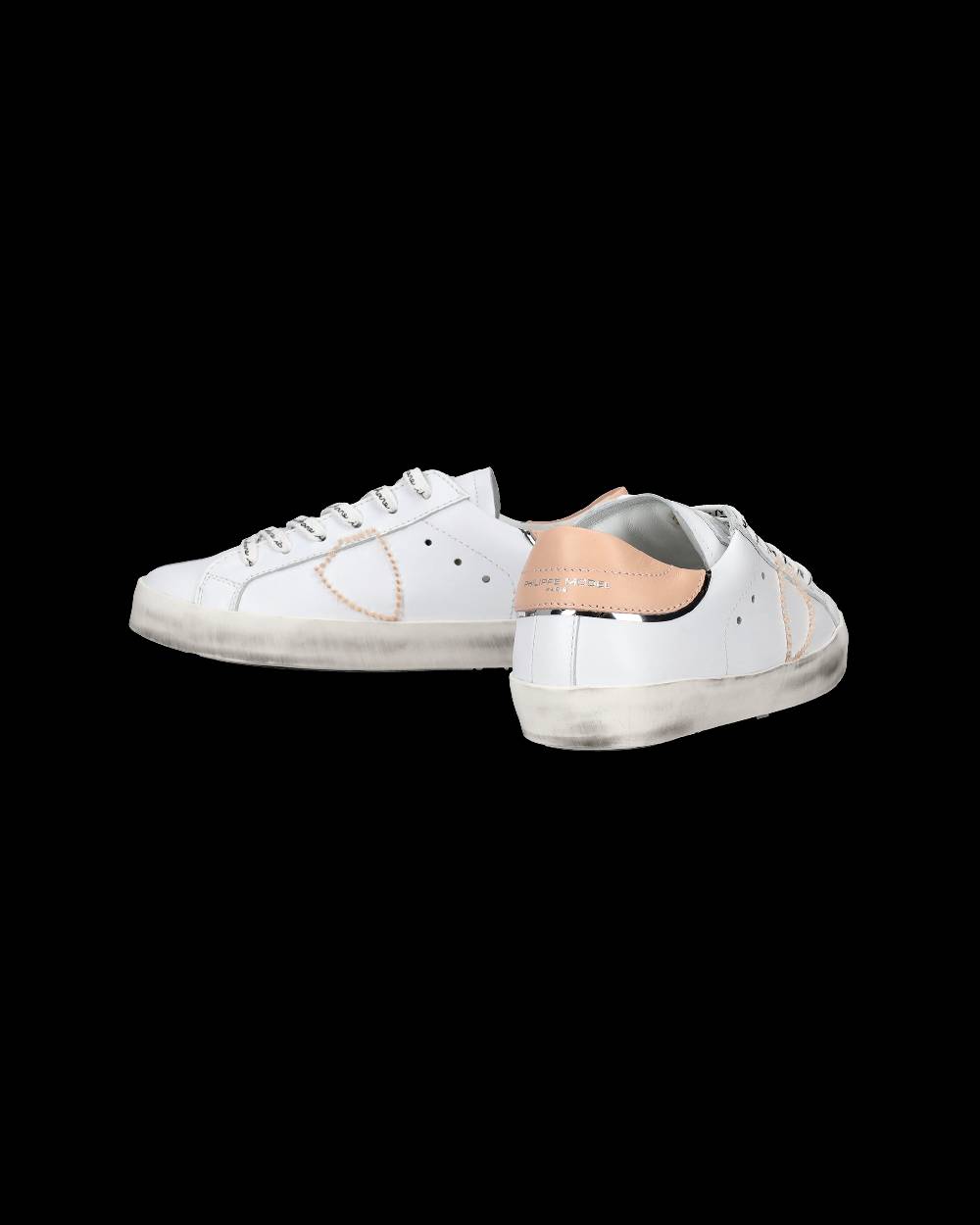 Philippe Model Sneakers Paris da Bambini Nere e Argento in Pelle Sottocosto