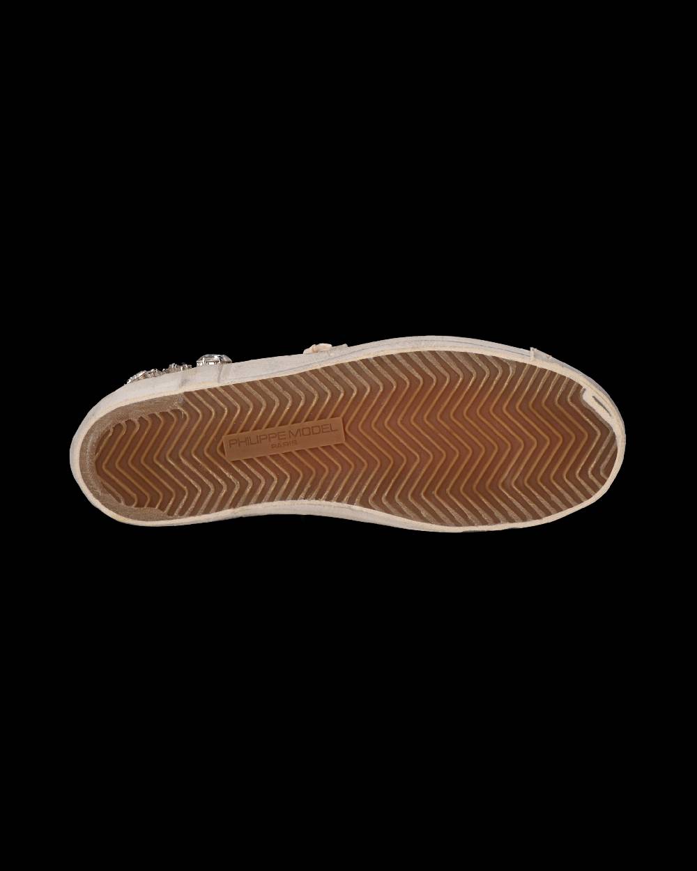 Philippe Model Sneaker Prsx Donna Con Cristalli, Bianco In Linea