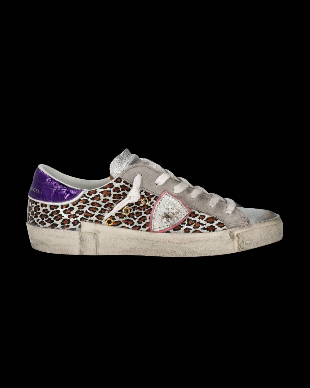 Philippe Model Sneaker Prsx Donna, Argento e Viola Soddisfazione Garantita