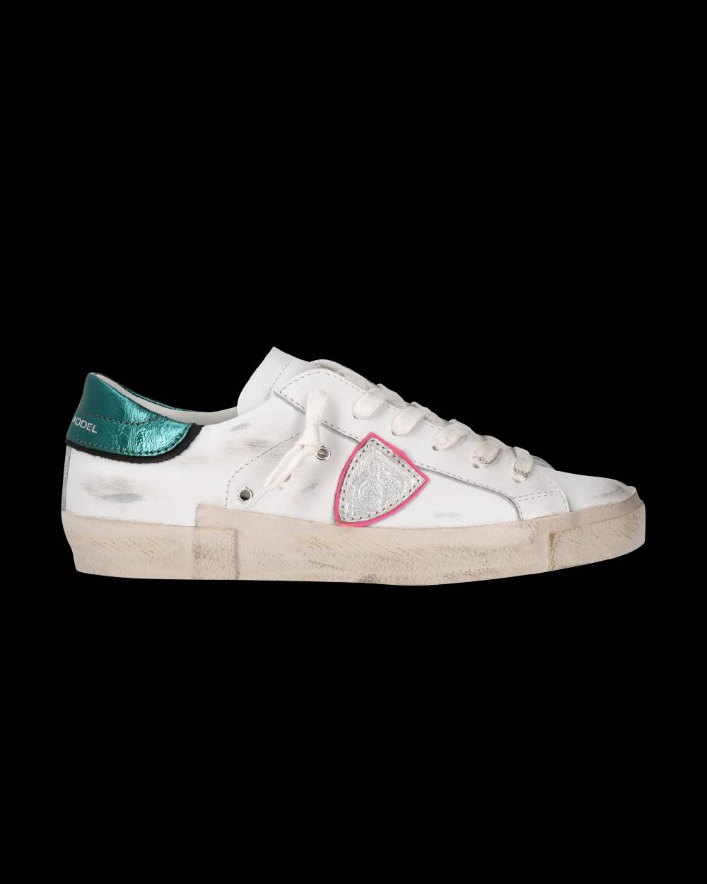 Philippe Model Sneaker Prsx Donna, Bianco e Petrolio Vendita Calda
