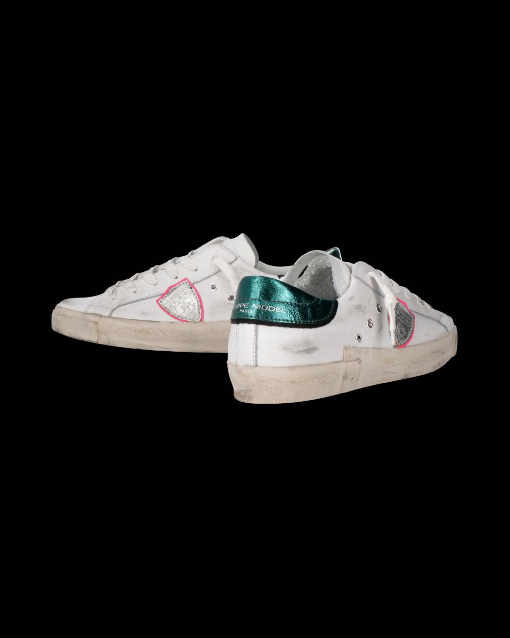 Philippe Model Sneaker Prsx Donna, Bianco e Petrolio Vendita Calda