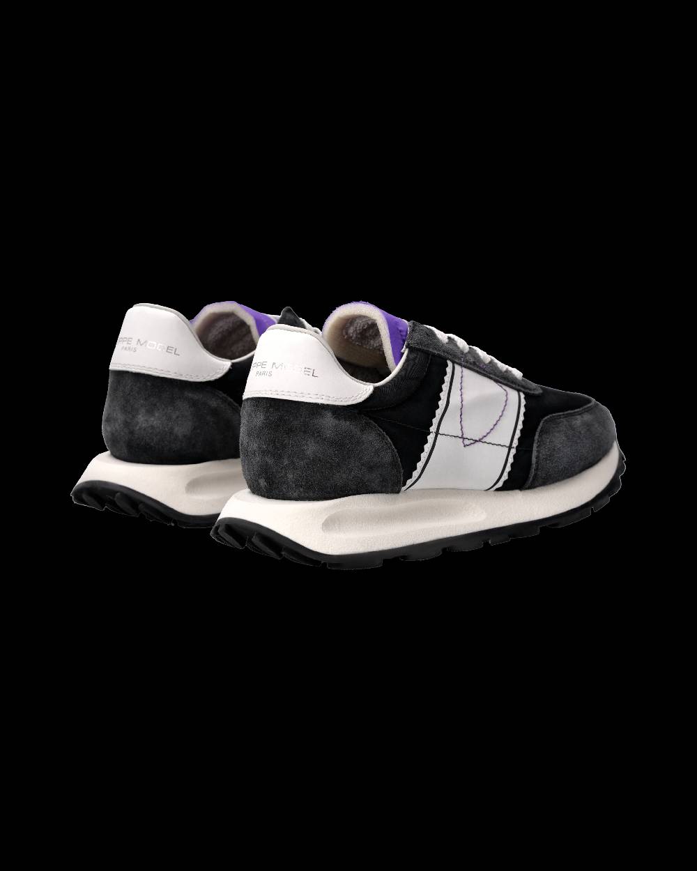 Philippe Model Sneaker Running Tour Donna, Nero e Violetto Vendita Calda