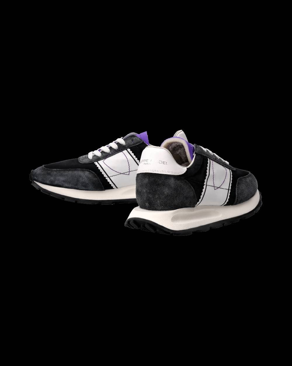 Philippe Model Sneaker Running Tour Donna, Nero e Violetto Vendita Calda