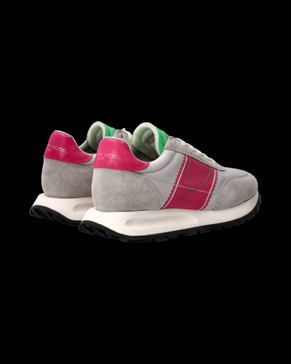 Philippe Model Sneaker Running Tour Donna, Grigio e Fucsia Vendita Economica