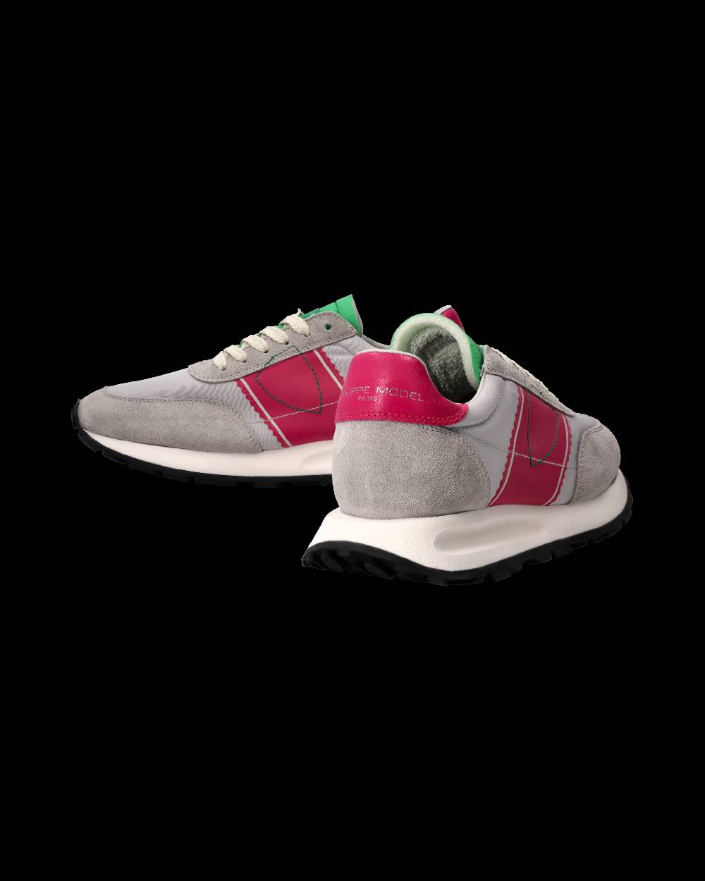 Philippe Model Sneaker Running Tour Donna, Grigio e Fucsia Vendita Economica