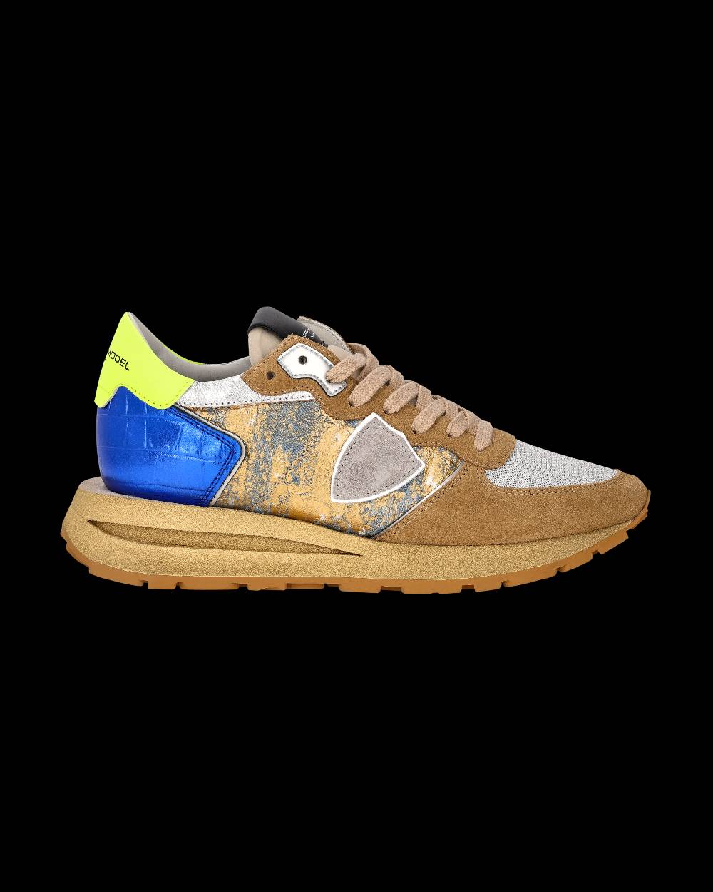 Philippe Model Sneaker Tropez Haute Donna, Sabbia e Bluette Negozio
