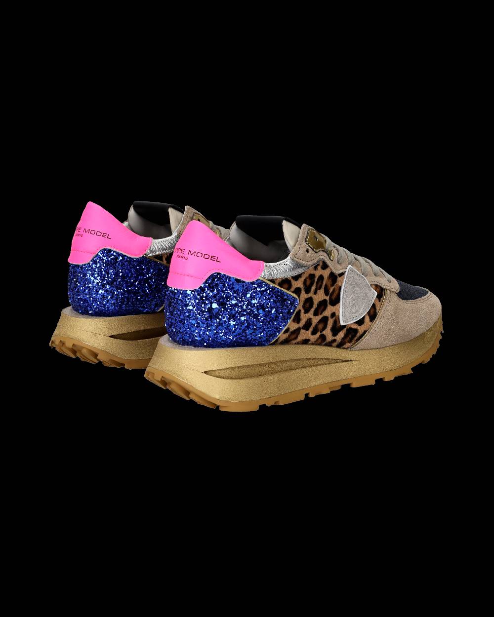 Philippe Model Sneaker basse Tropez Haute donna - beige, bluette e rosa 2025