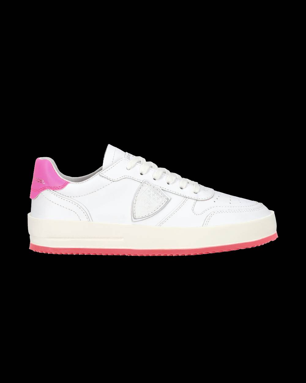 Philippe Model Sneaker bassa Nice donna - bianco e fucsia Nuovo