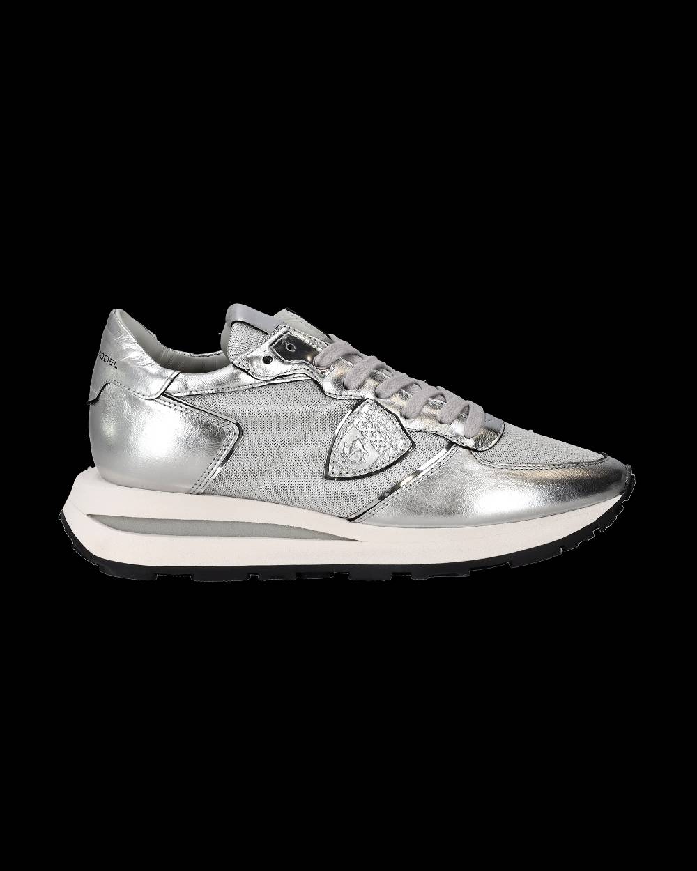 Philippe Model Sneaker basse Tropez Haute donna - argento Vendita