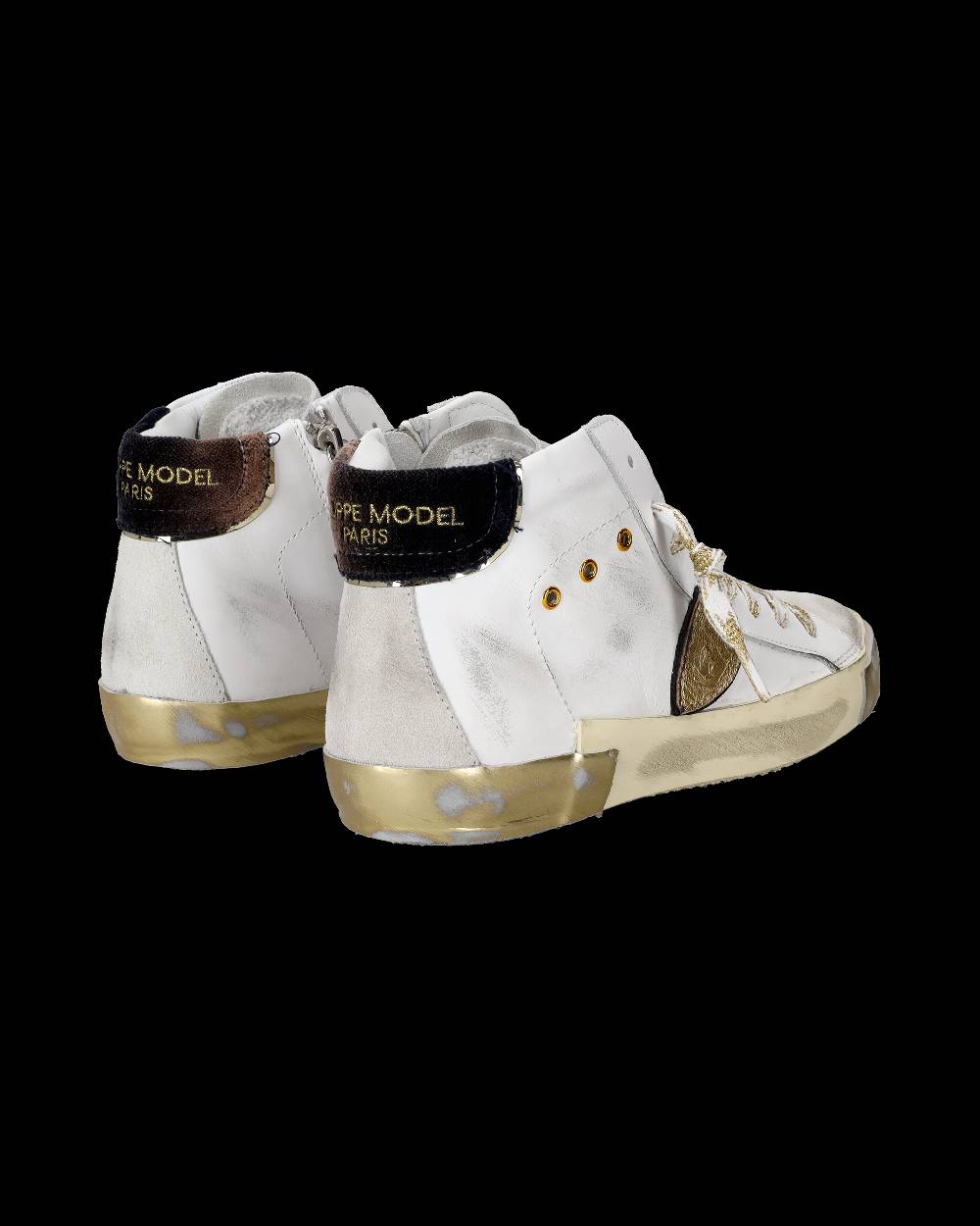 Philippe Model Sneaker high Paris donna - bianco e oro Promozione