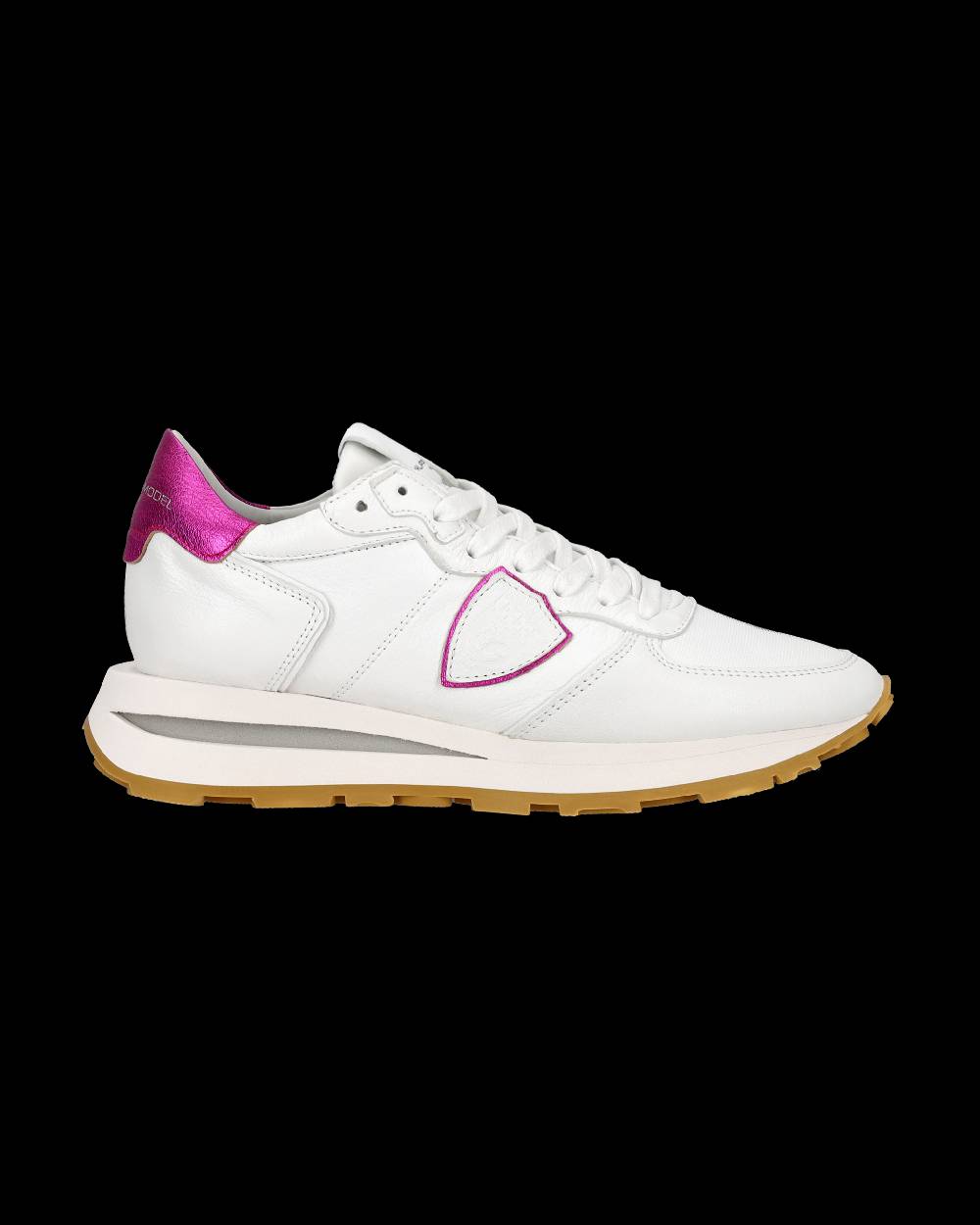 Philippe Model Sneaker basse Tropez Haute donna - bianco e fucsia Spedizione Gratuita
