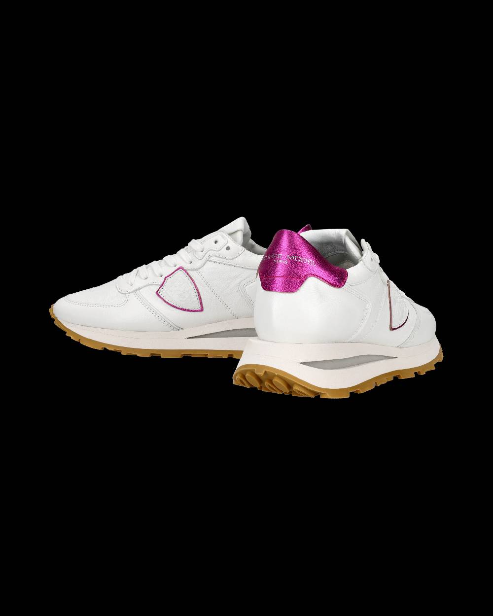 Philippe Model Sneaker basse Tropez Haute donna - bianco e fucsia Spedizione Gratuita