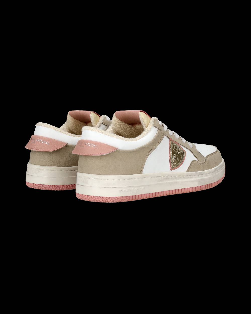 Philippe Model Sneakers Lyon da Donna Bianche e Rosa in Pelle Riciclata Shopping Online