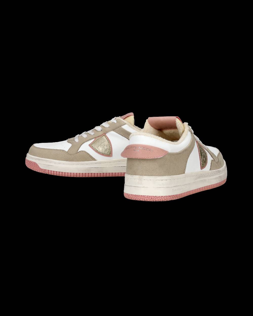 Philippe Model Sneakers Lyon da Donna Bianche e Rosa in Pelle Riciclata Shopping Online