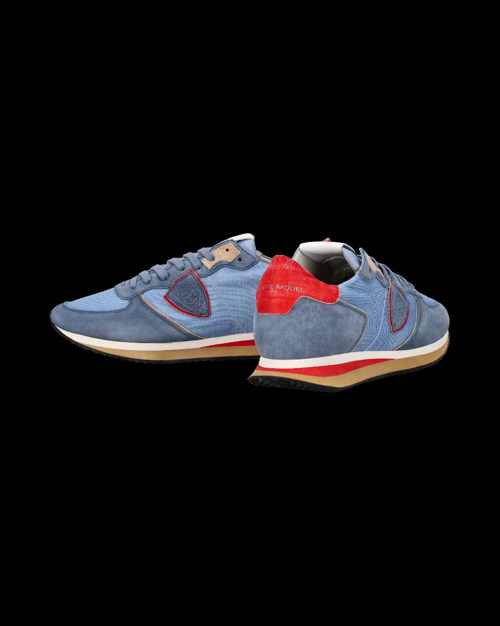 Philippe Model Sneaker casual Trpx da uomo in nylon e pelle Nabuk - Azzurro Affare Del Giorno