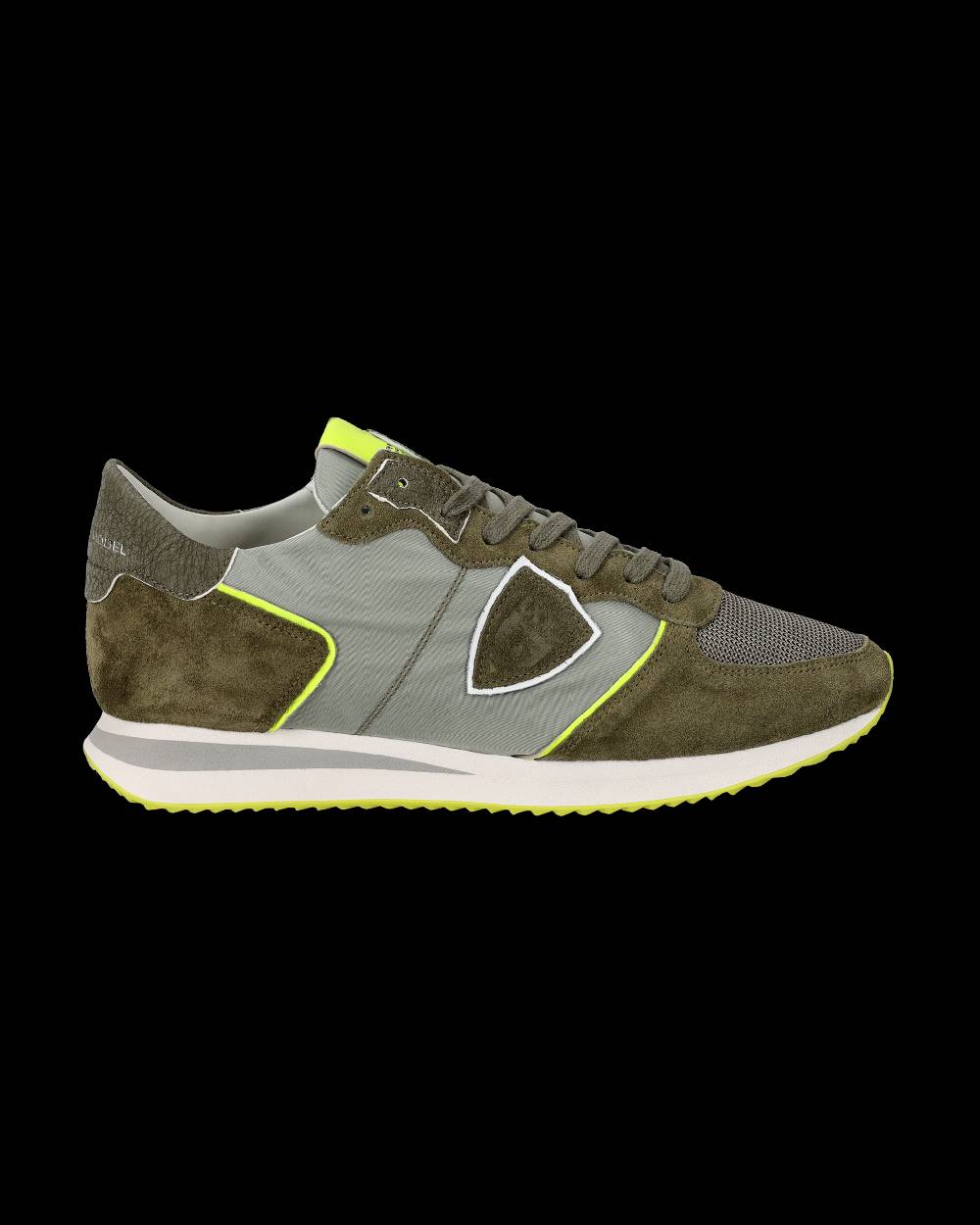 Philippe Model Sneakers Trpx da Uomo Verde militare e Gialle in Tessuto Tecnico Prezzo Ridotto