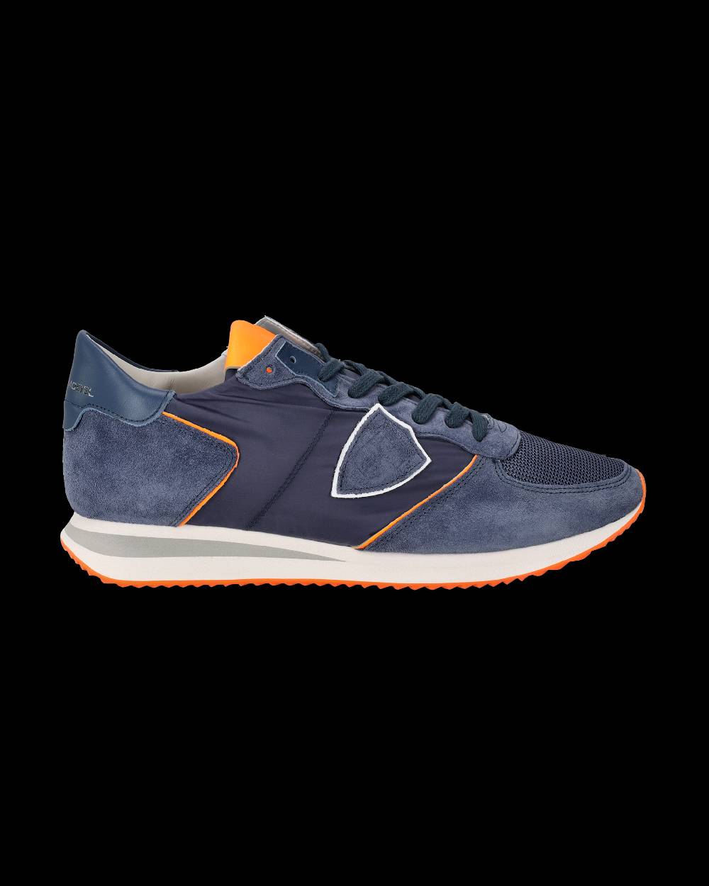 Philippe Model Sneakers Trpx da Uomo Blu e Arancioni in Tessuto Tecnico Sottocosto