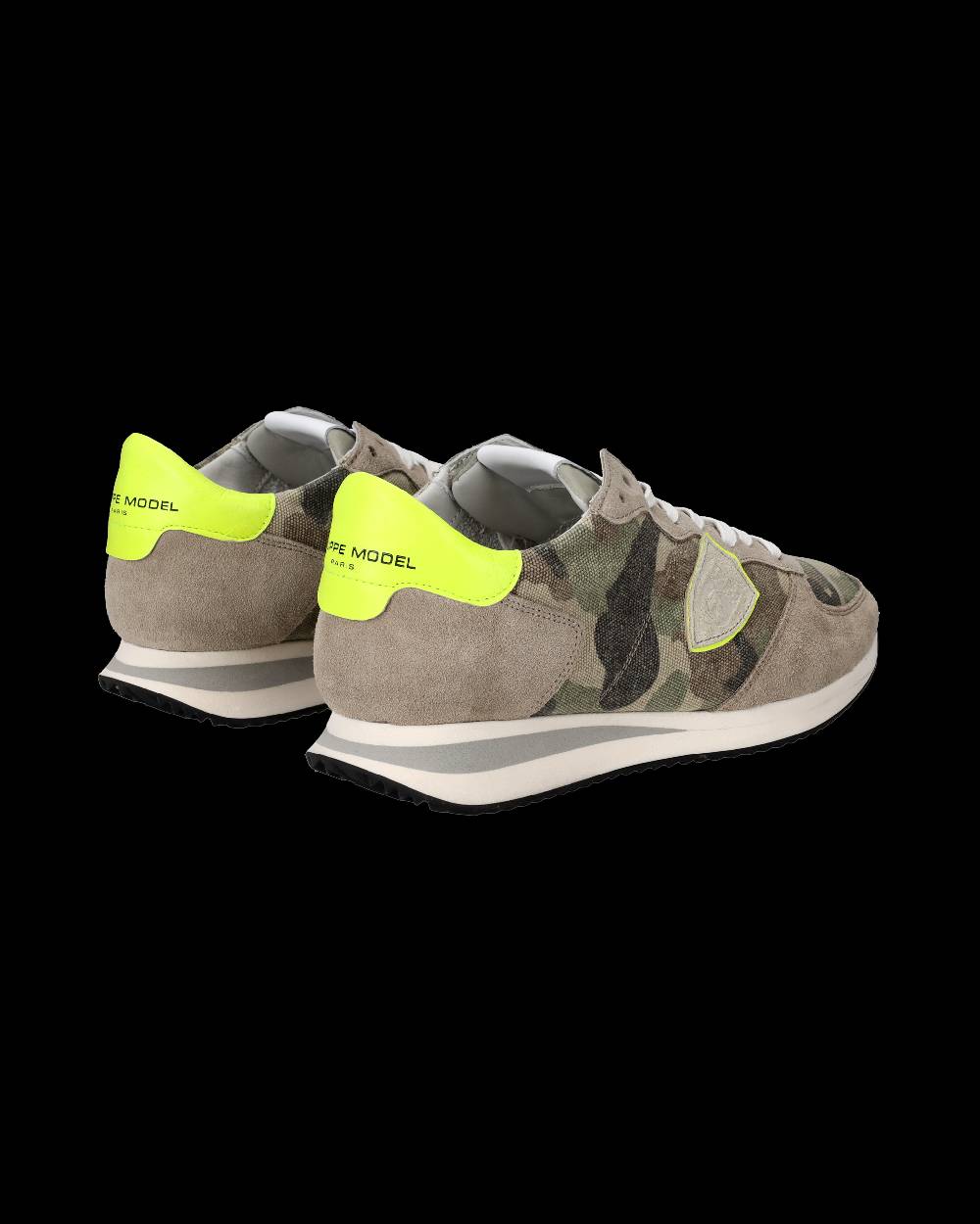 Philippe Model Sneakers Trpx da Uomo Verdi e Gialle in Tessuto Tecnico Convenienza