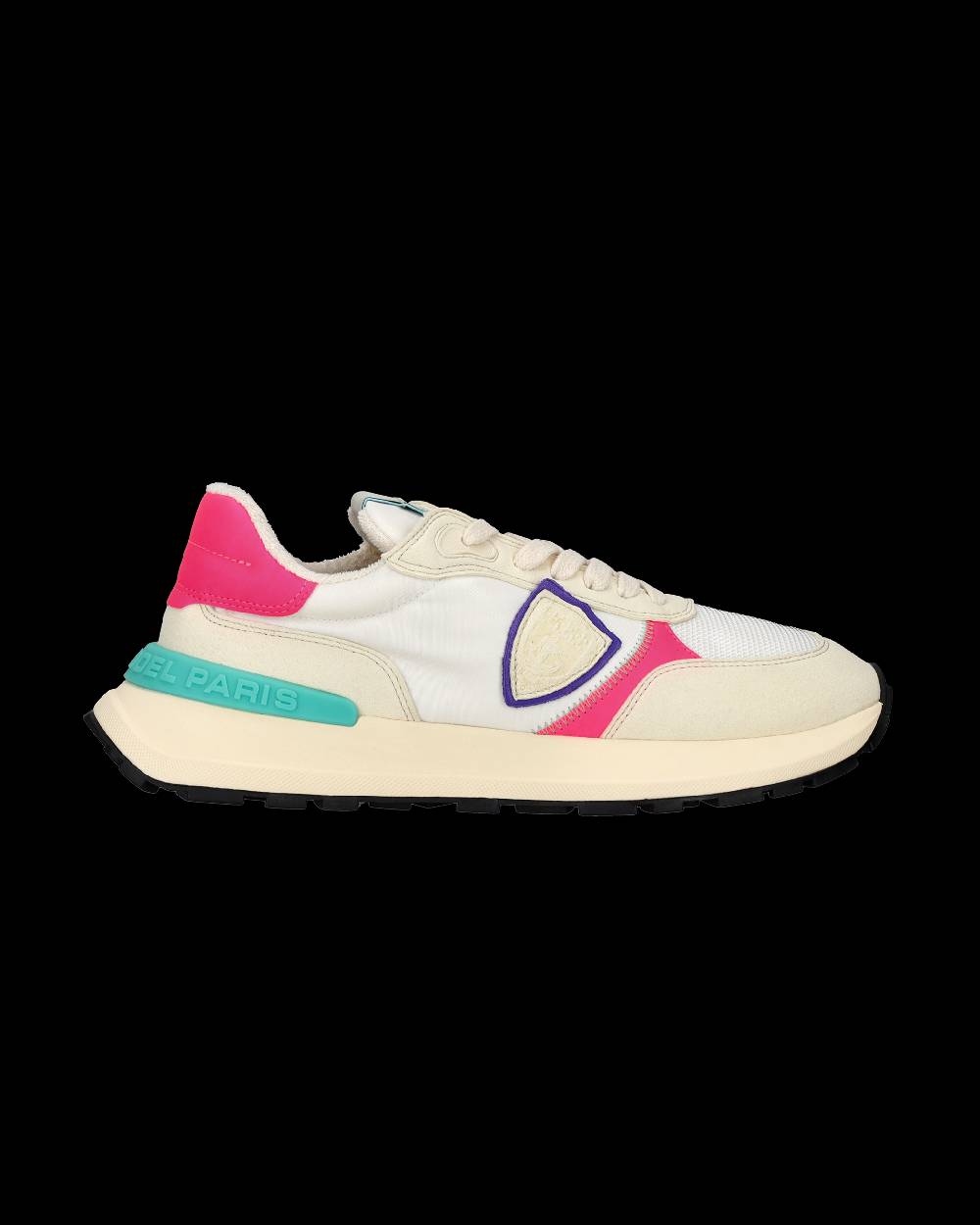 Philippe Model Sneakers Antibes da Donna Bianche e Fucsia in Tessuto Tecnico Novità