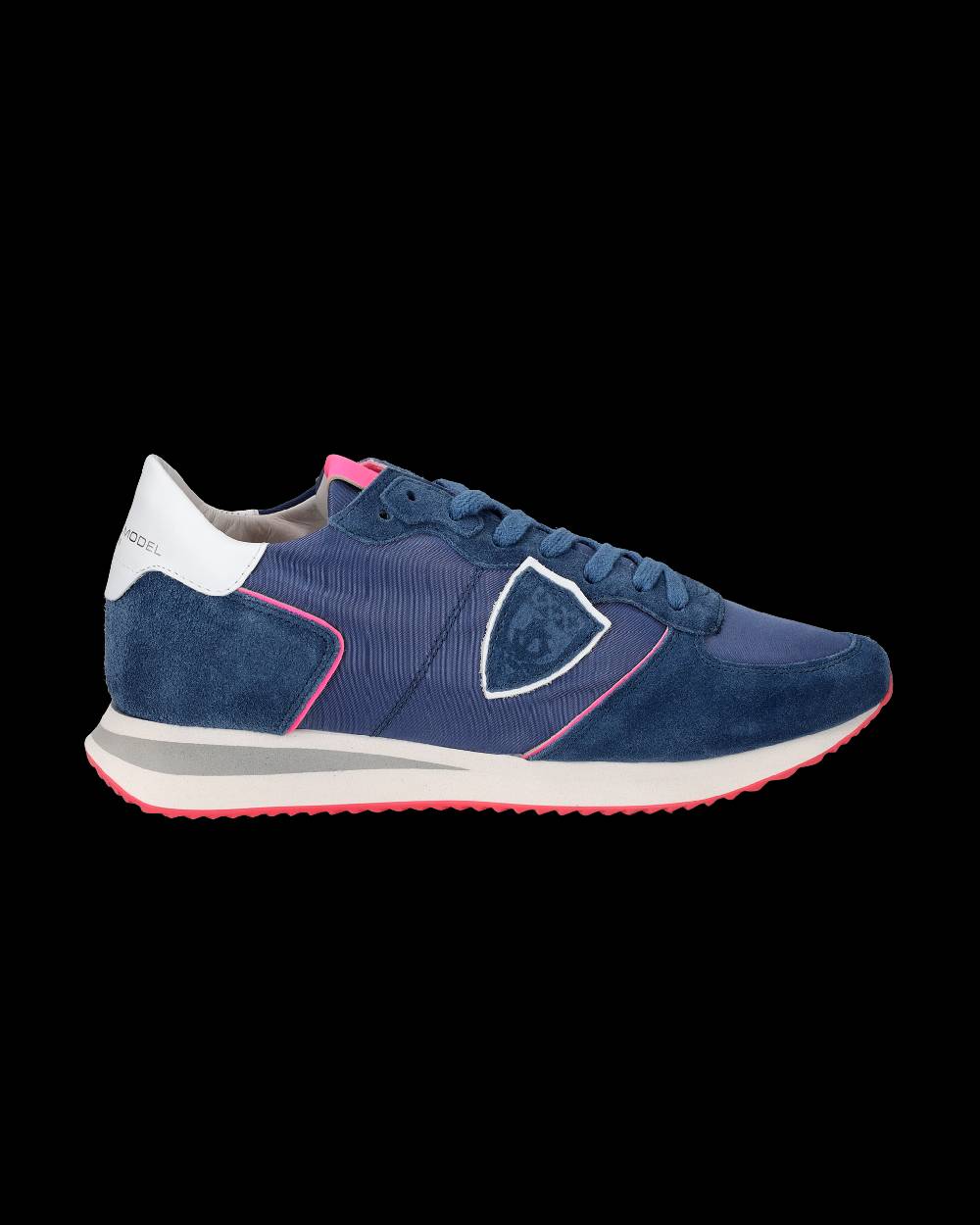 Philippe Model Sneakers Trpx da Donna Blu e Fucsia in Tessuto Tecnico Presa