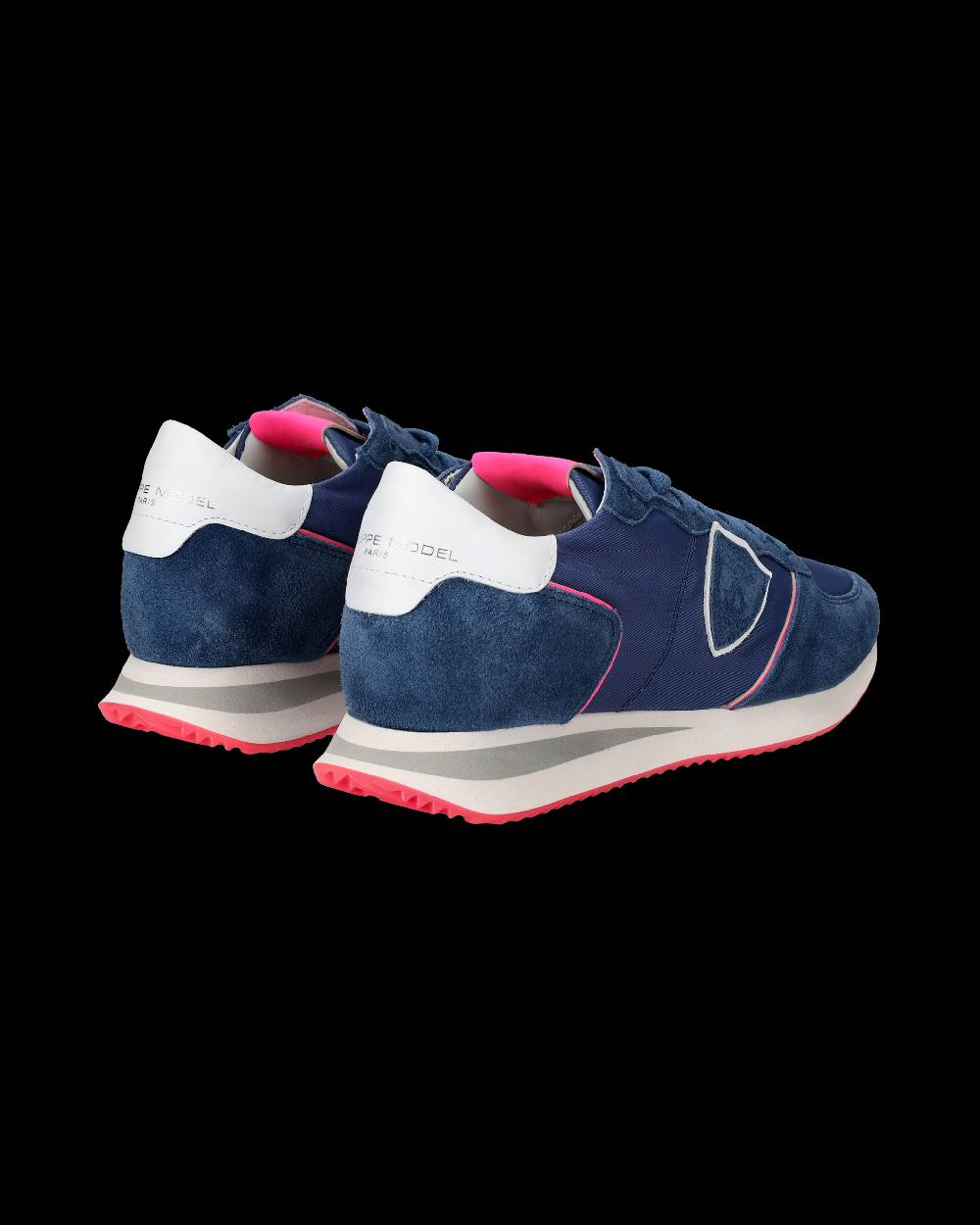 Philippe Model Sneakers Trpx da Donna Blu e Fucsia in Tessuto Tecnico Presa