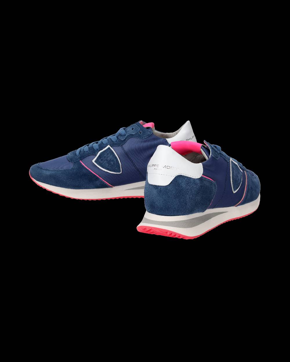 Philippe Model Sneakers Trpx da Donna Blu e Fucsia in Tessuto Tecnico Presa