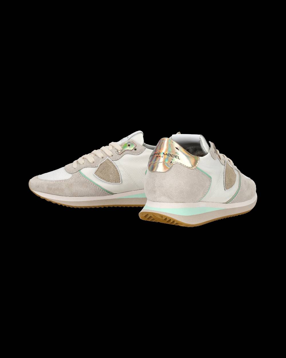 Philippe Model Sneaker bassa Trpx donna - bianco, acqua e oro Offerta