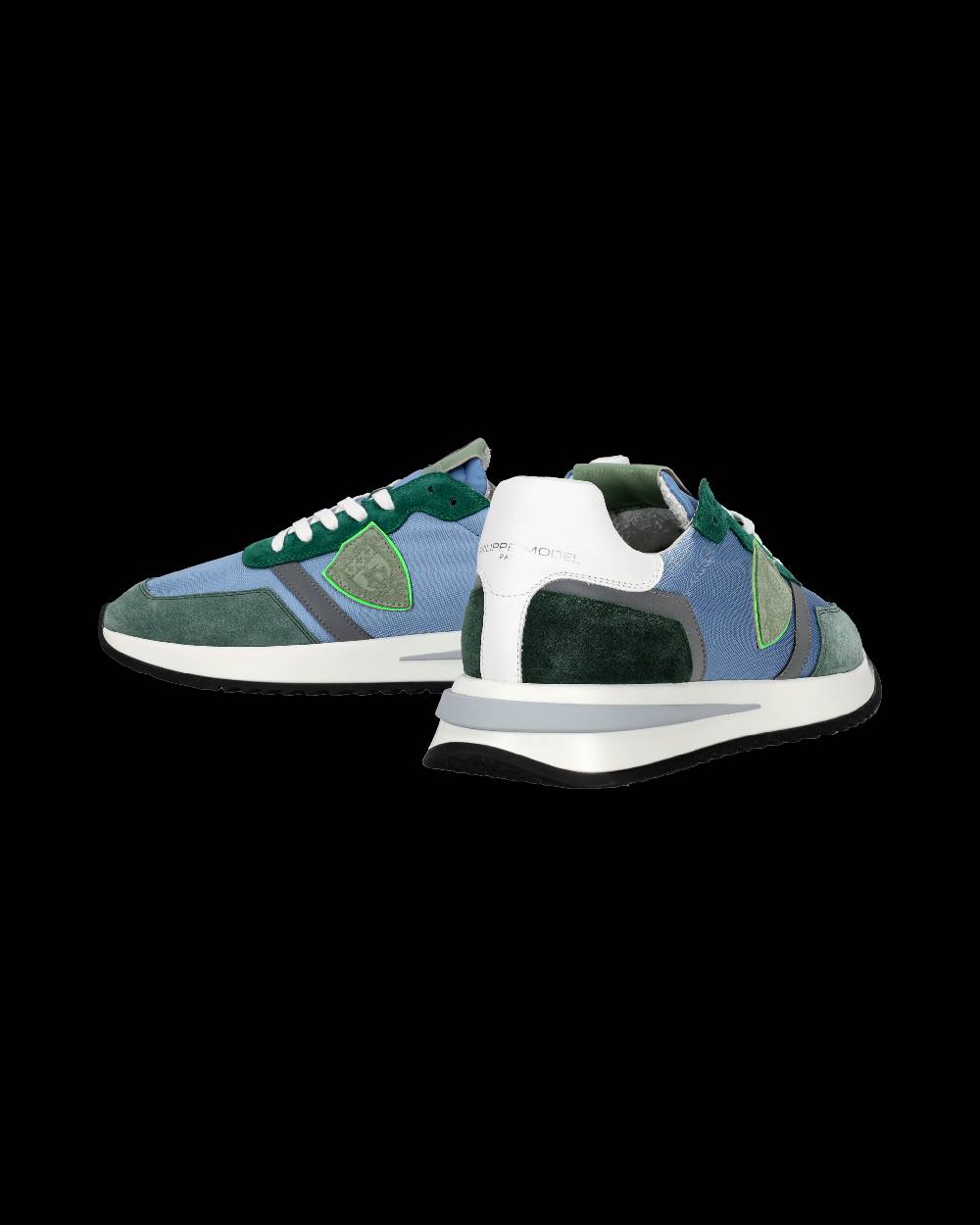 Philippe Model Sneaker bassa Tropez 2.1 uomo - verde e azzurro In Vendita