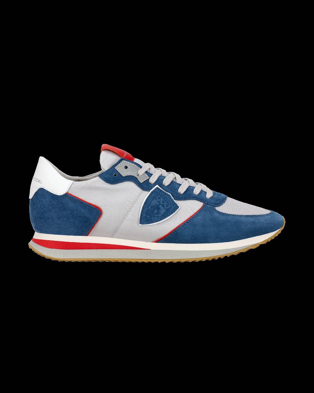 Philippe Model Sneaker casual Trpx da uomo in nylon e pelle - Denim e grigio Offerte