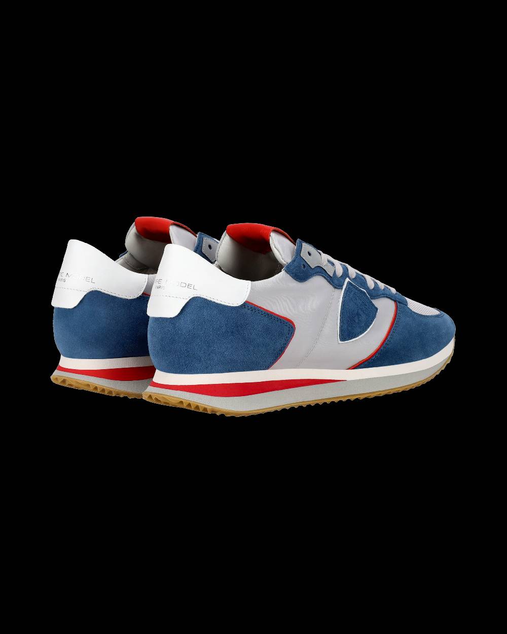 Philippe Model Sneaker casual Trpx da uomo in nylon e pelle - Denim e grigio Offerte