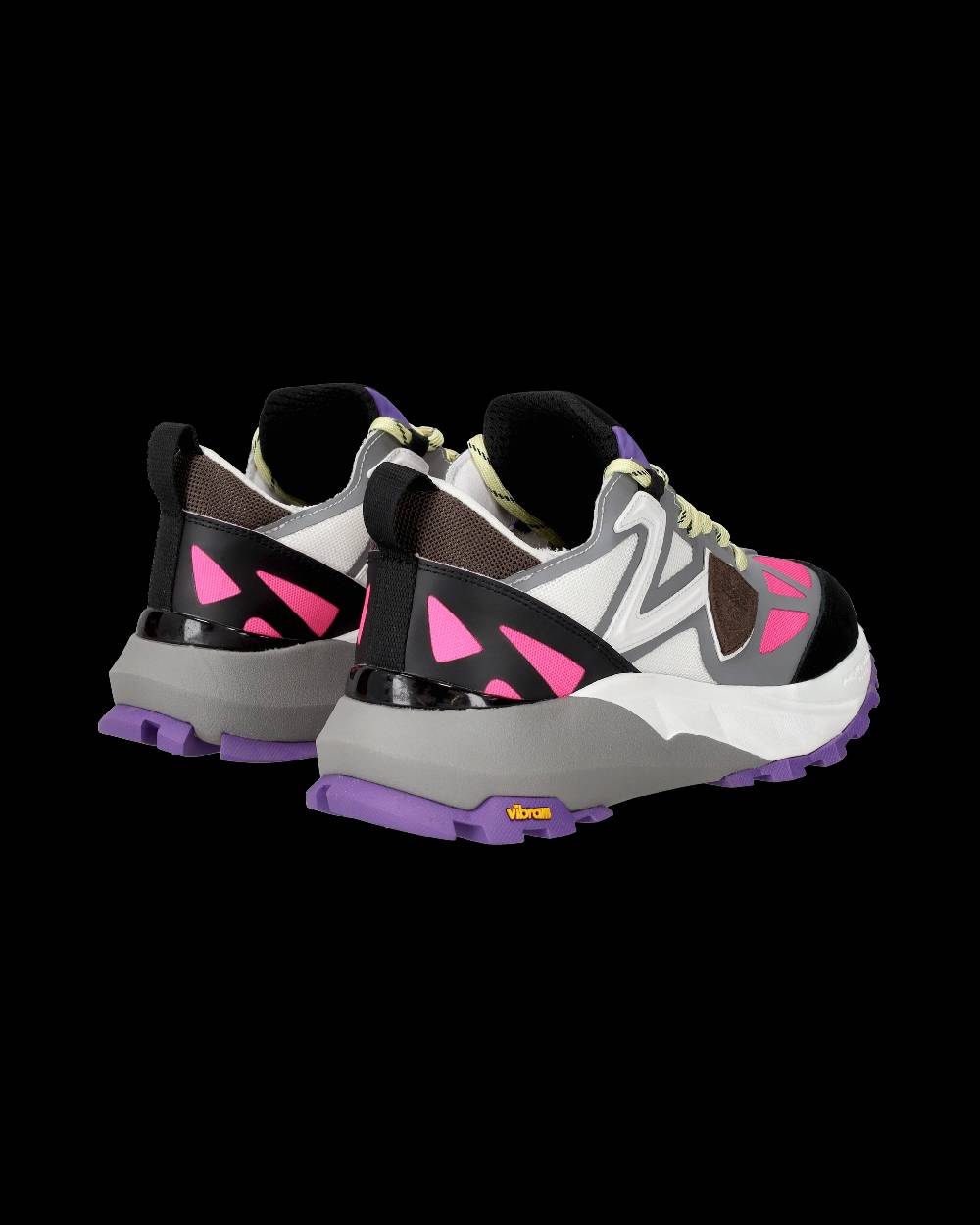 Philippe Model Sneakers Rocx da Donna Fucsia e Bianche in Tessuto Tecnico Italy