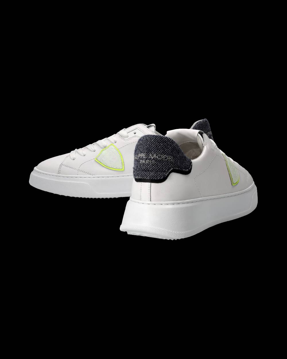 Philippe Model Sneaker Temple Uomo, Bianco e Blu Qualità