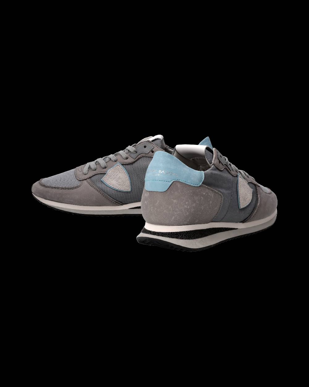 Philippe Model Sneaker Trpx Uomo, Grigio e Azzurro Pezzi Unici