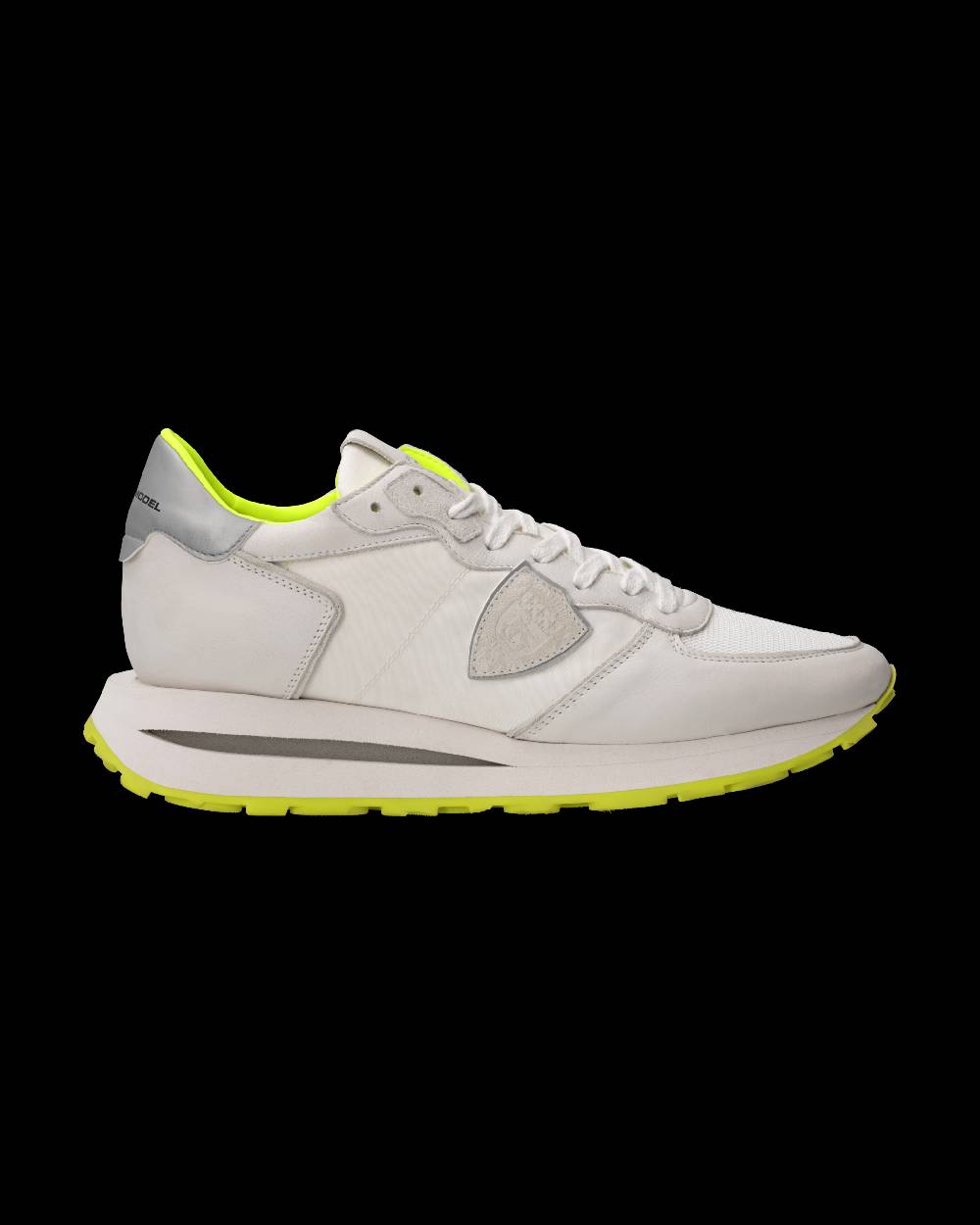 Philippe Model Sneaker Tropez Haute Uomo, Bianco e Giallo Fluo Soddisfazione Garantita