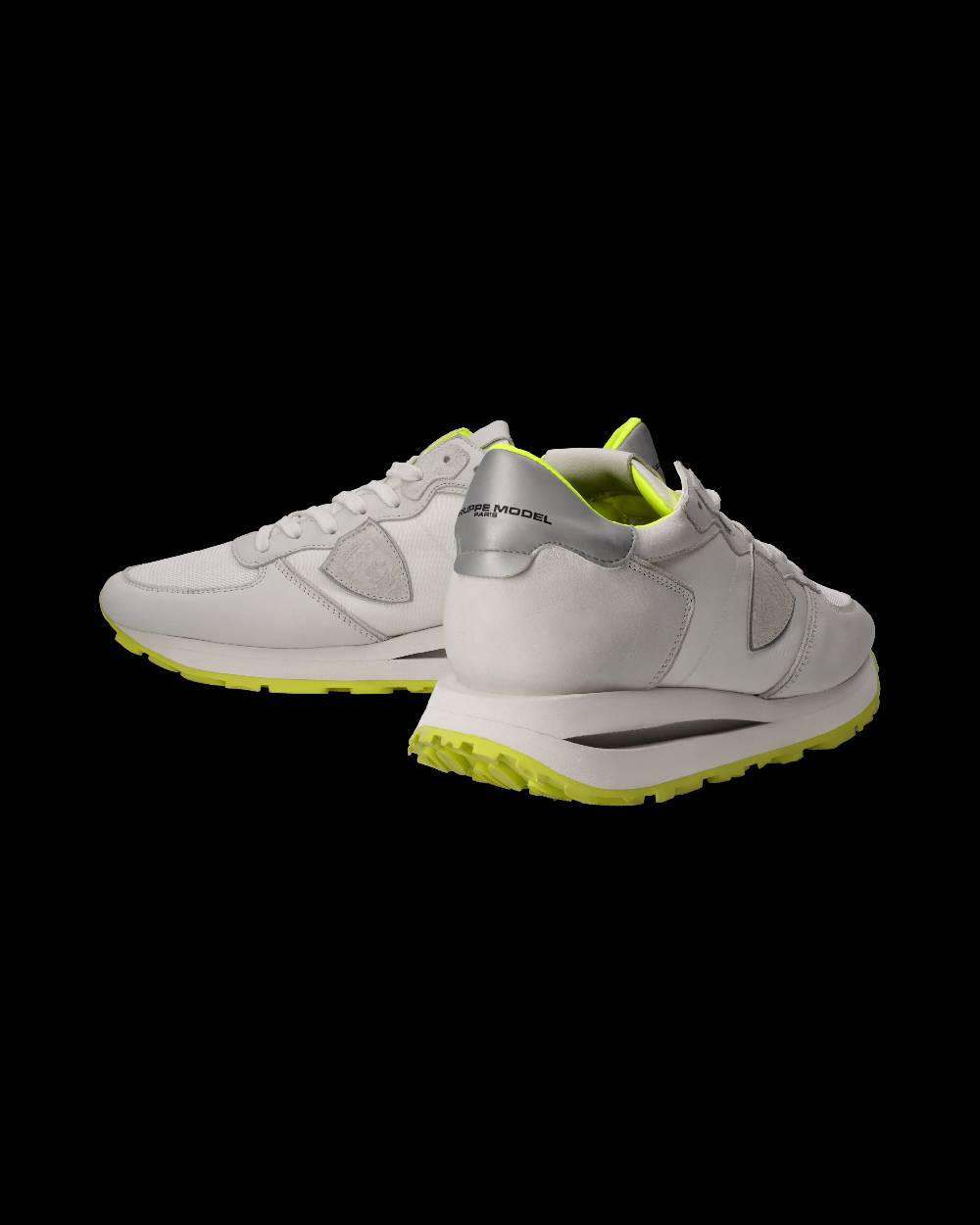 Philippe Model Sneaker Tropez Haute Uomo, Bianco e Giallo Fluo Soddisfazione Garantita