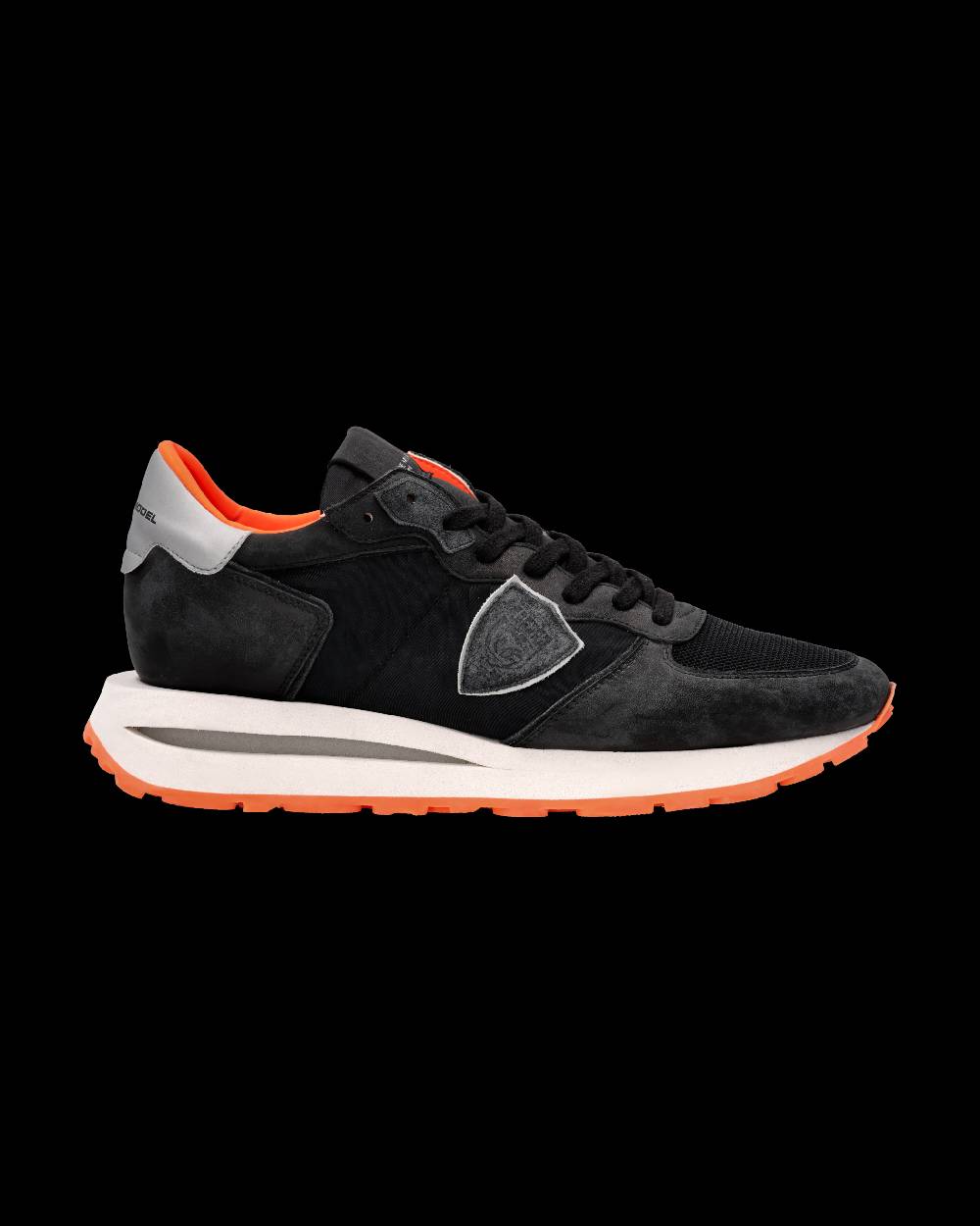 Philippe Model Sneaker Tropez Haute Uomo, Nero e Arancio Qualità Garantita