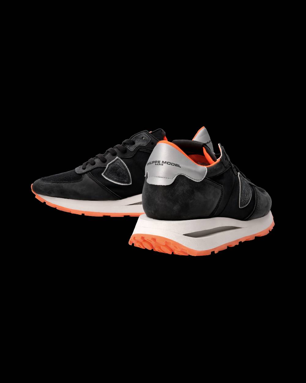 Philippe Model Sneaker Tropez Haute Uomo, Nero e Arancio Qualità Garantita