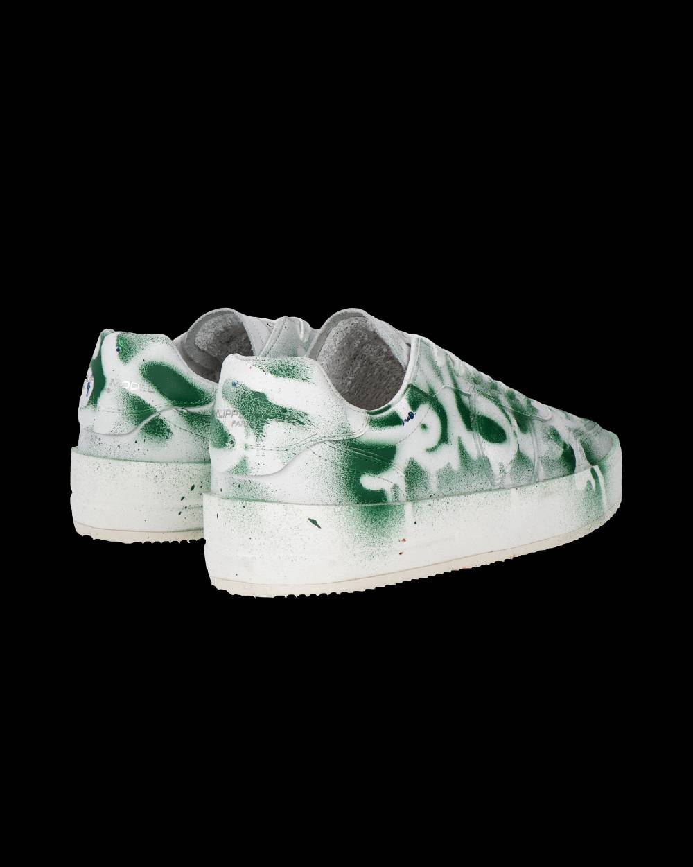Philippe Model Sneaker bassa Nice uomo - bianco e verde Vendita Economica