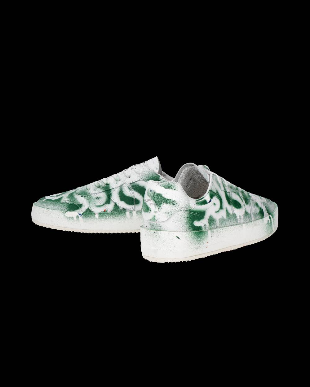 Philippe Model Sneaker bassa Nice uomo - bianco e verde Vendita Economica