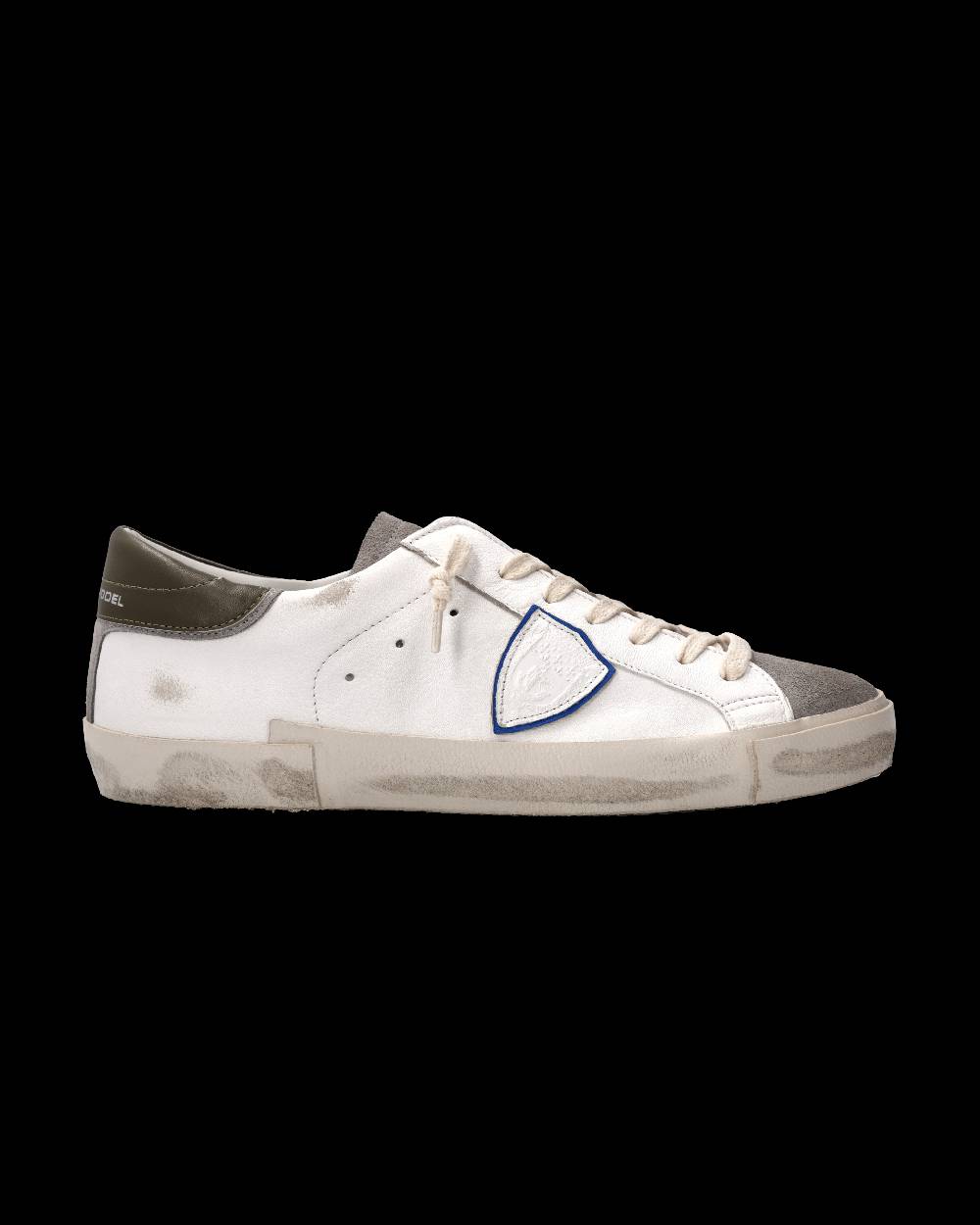 Philippe Model Sneaker Prsx Uomo, Bianco e Antracite In Saldo