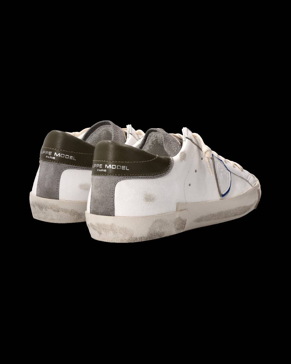Philippe Model Sneaker Prsx Uomo, Bianco e Antracite In Saldo